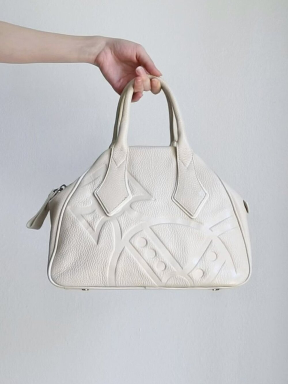 Vivienne Westwood embossed orb leather derby bag